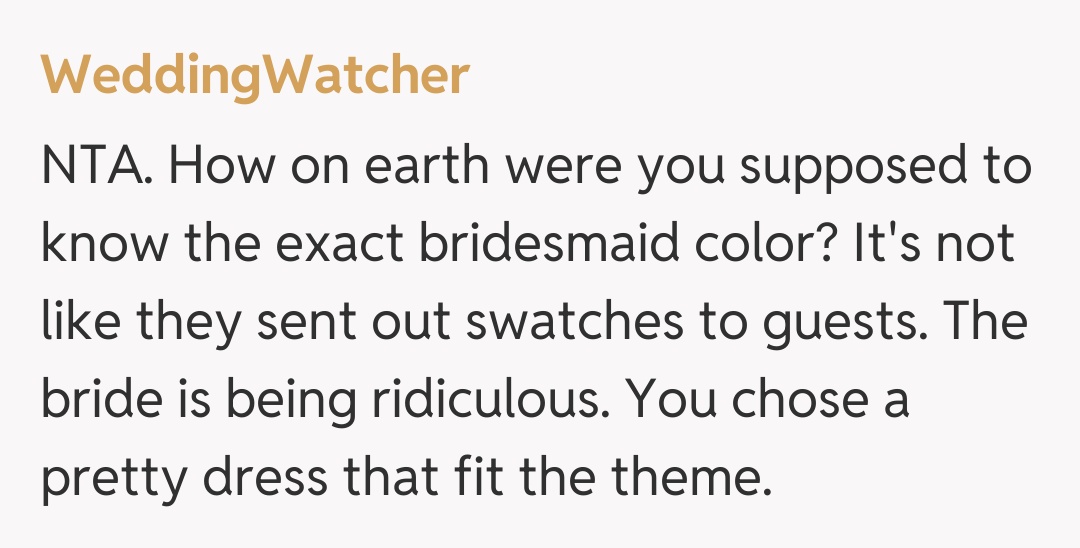 Comentariu de la WeddingWatcher