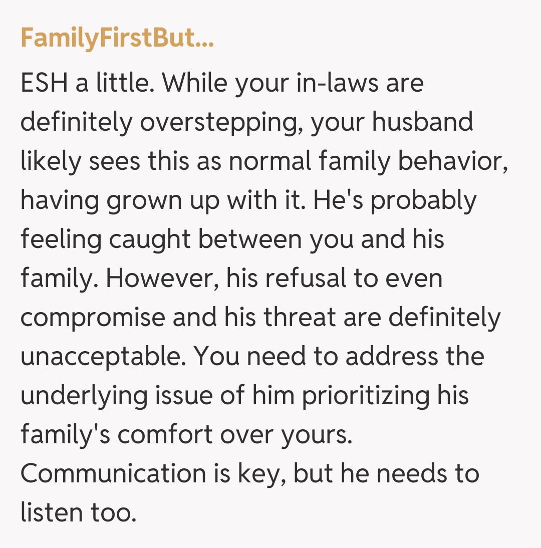 Comentariu de la FamilyFirstBut...