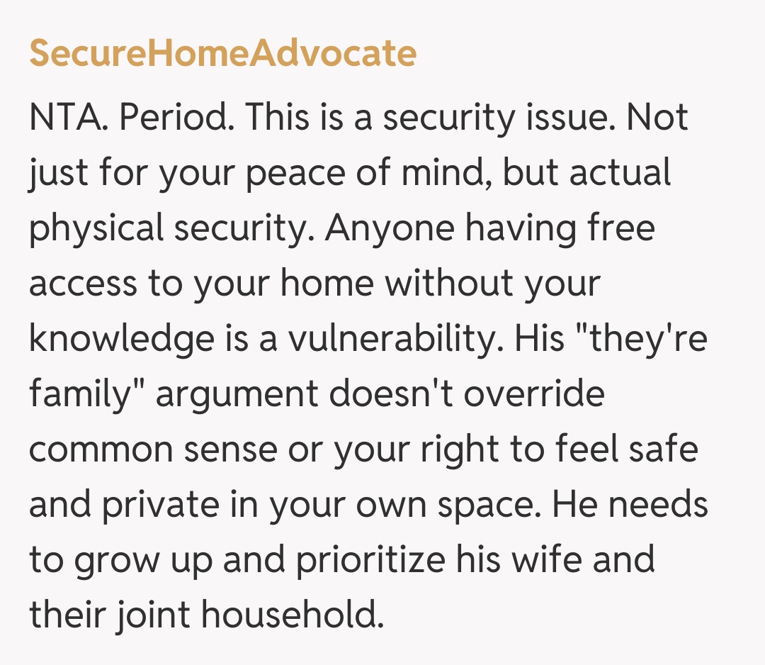 Comentariu de la SecureHomeAdvocate