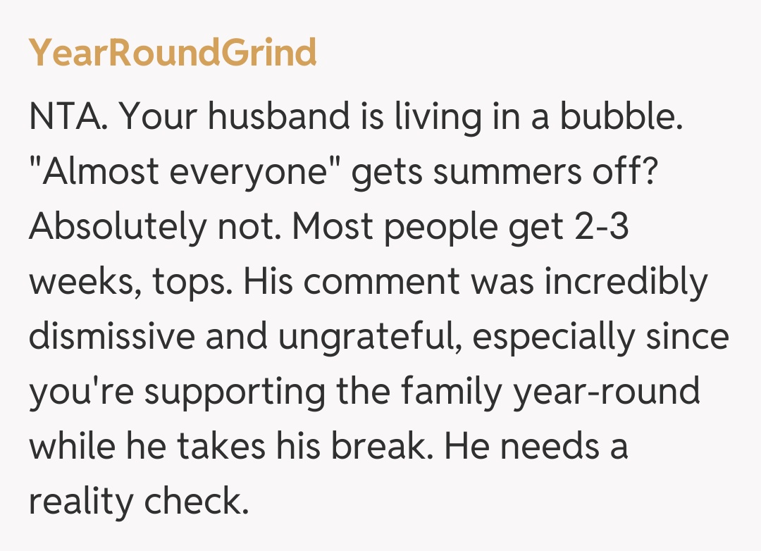 Comentariu de la YearRoundGrind