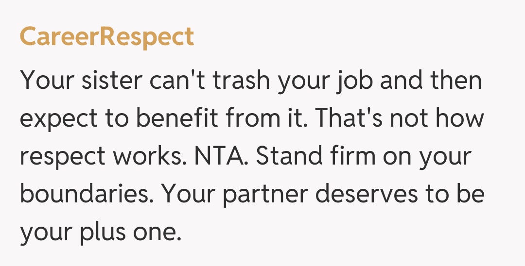 Comentariu de la CareerRespect