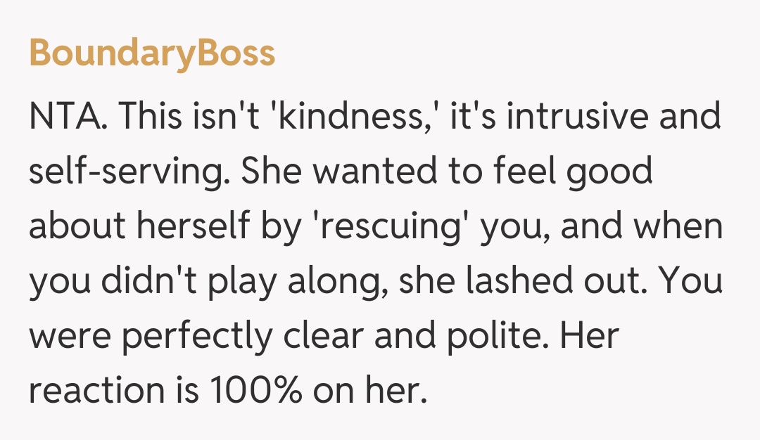 Comentariu de la BoundaryBoss