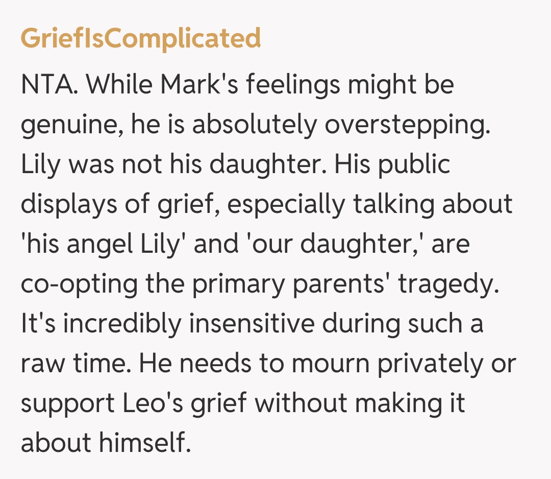 Comentariu de la GriefIsComplicated