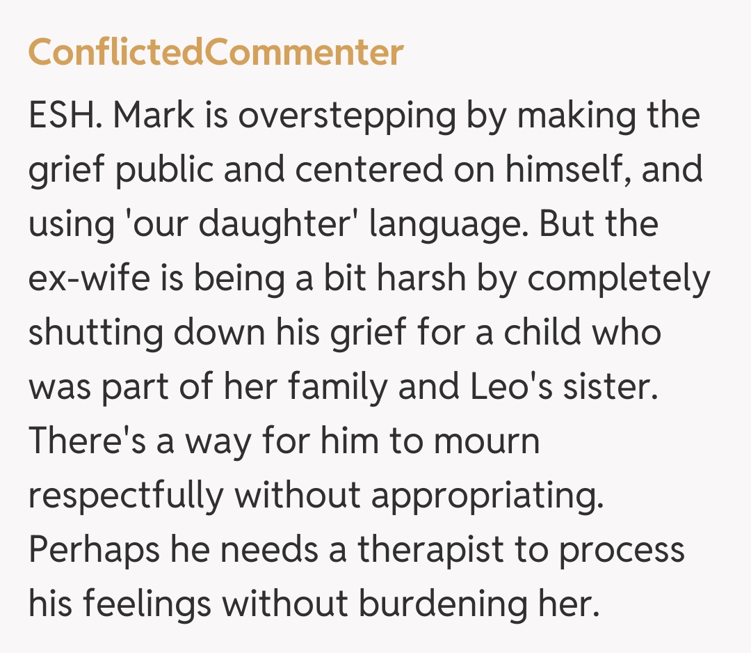 Comentariu de la ConflictedCommenter