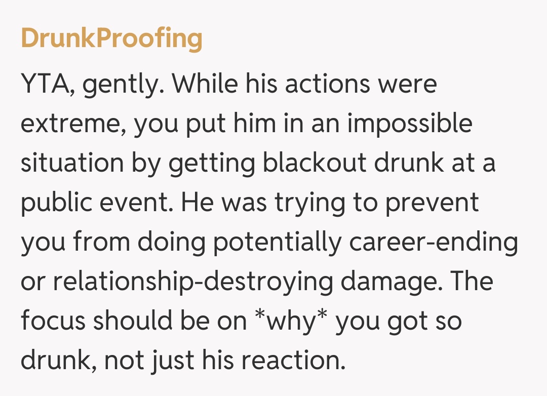 Comentariu de la DrunkProofing