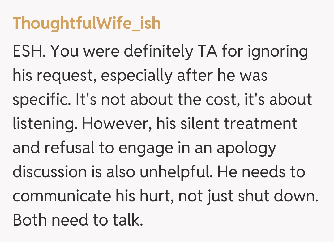 Comentariu de la ThoughtfulWife_ish