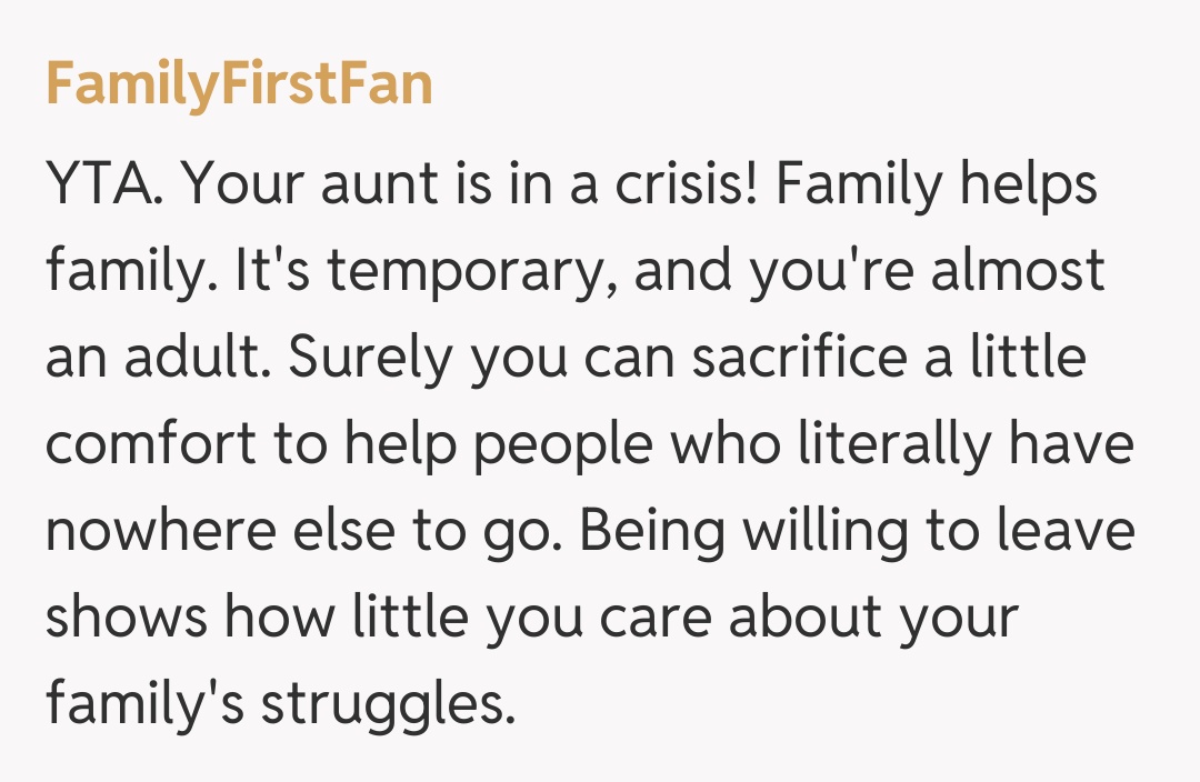 Comentariu de la FamilyFirstFan
