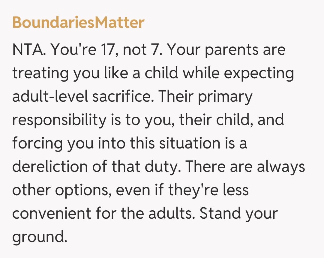 Comentariu de la BoundariesMatter