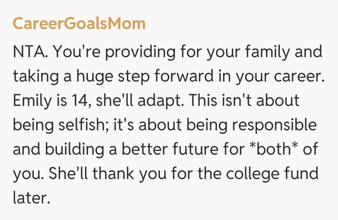 Comentariu de la CareerGoalsMom