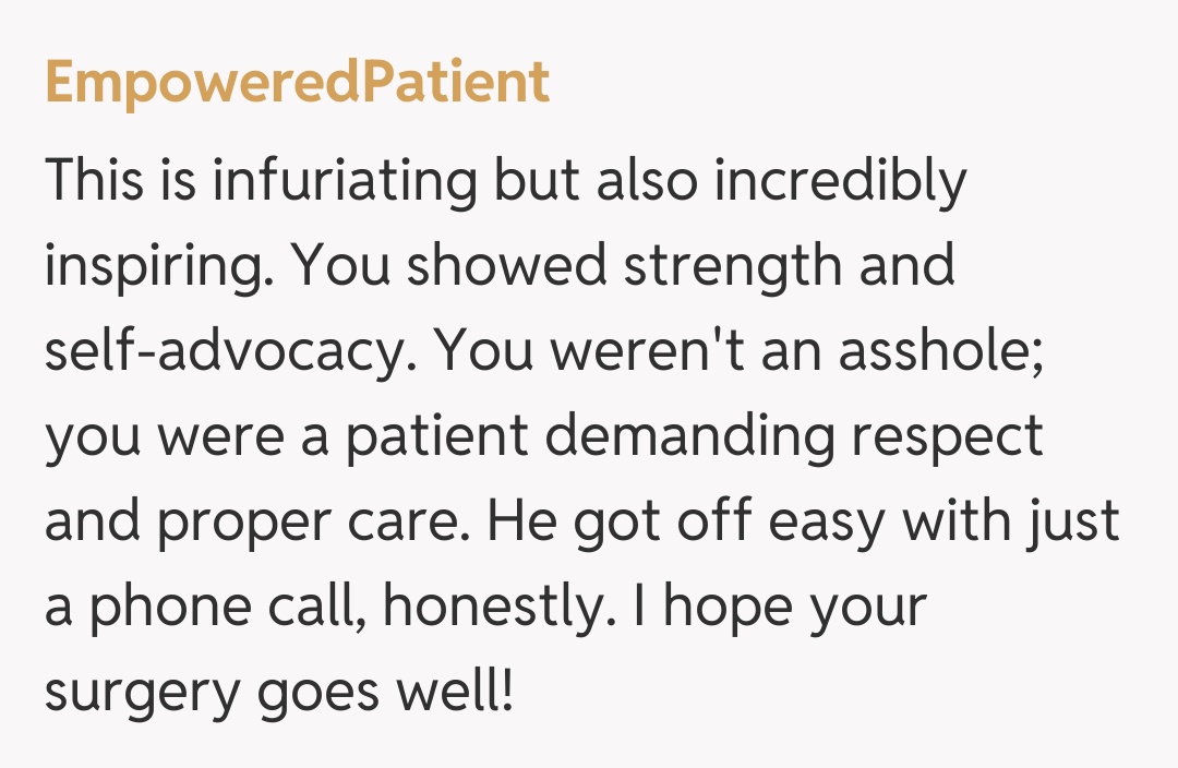 Comentariu de la EmpoweredPatient