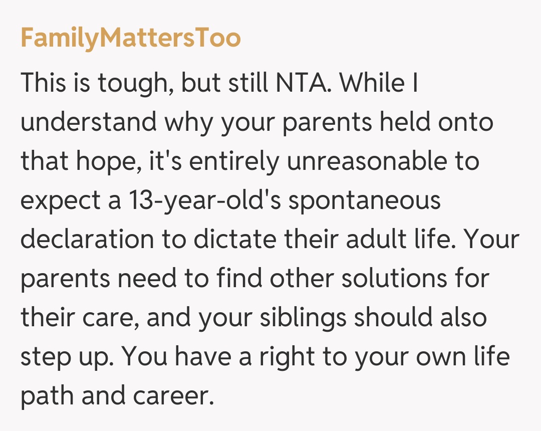 Comentariu de la FamilyMattersToo