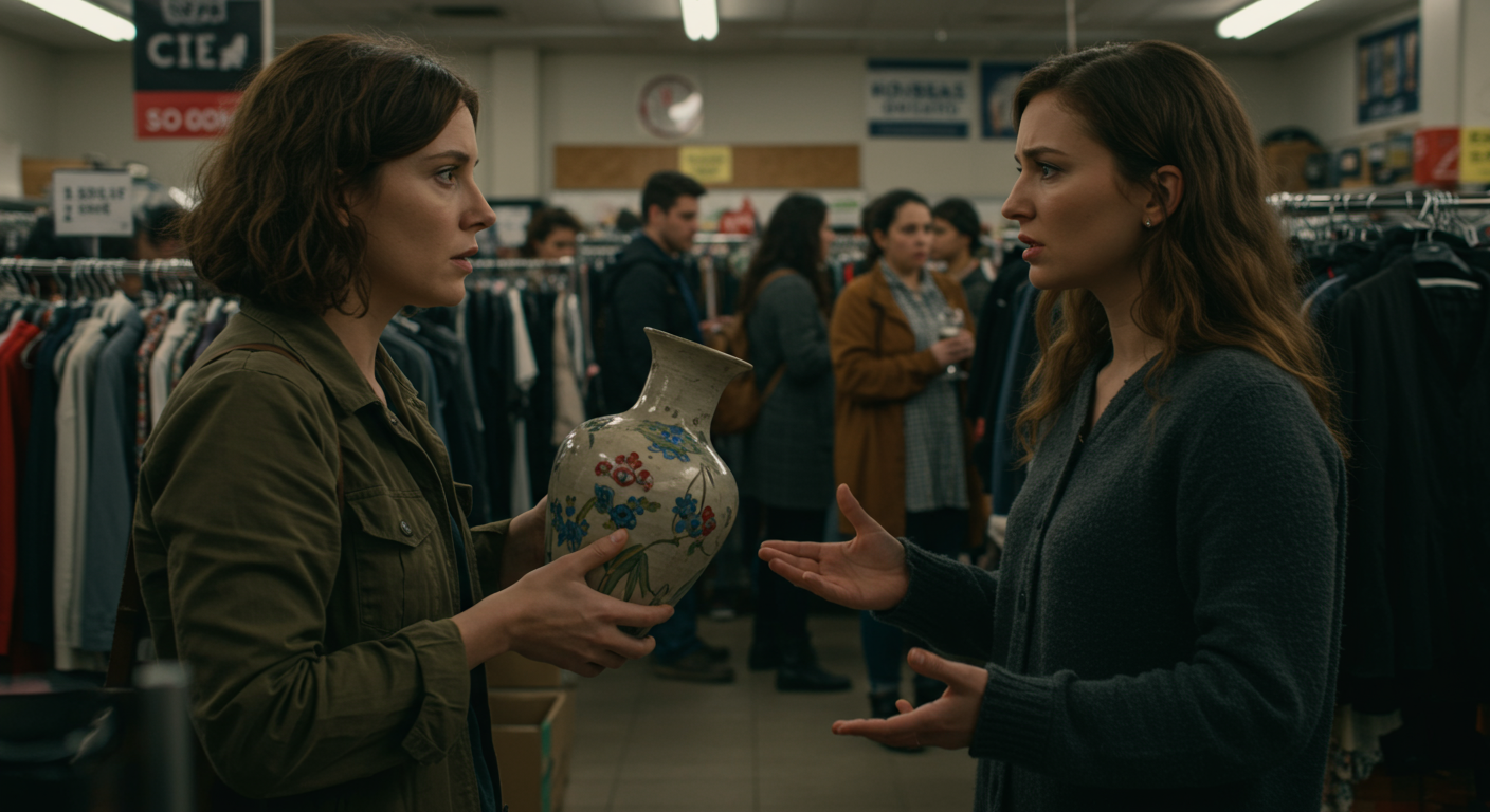 Reseller freaks out when shopper buys items she left behind at thrift store?