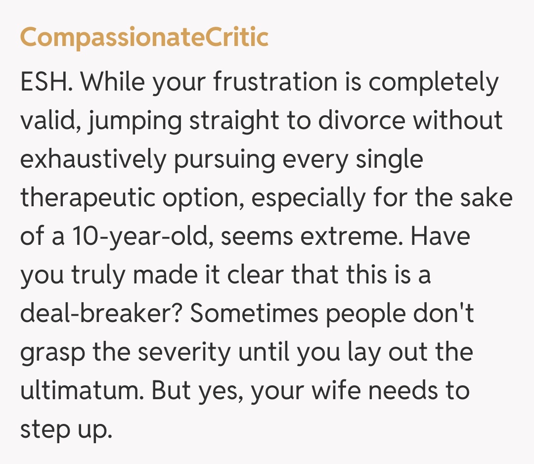 Comentariu de la CompassionateCritic