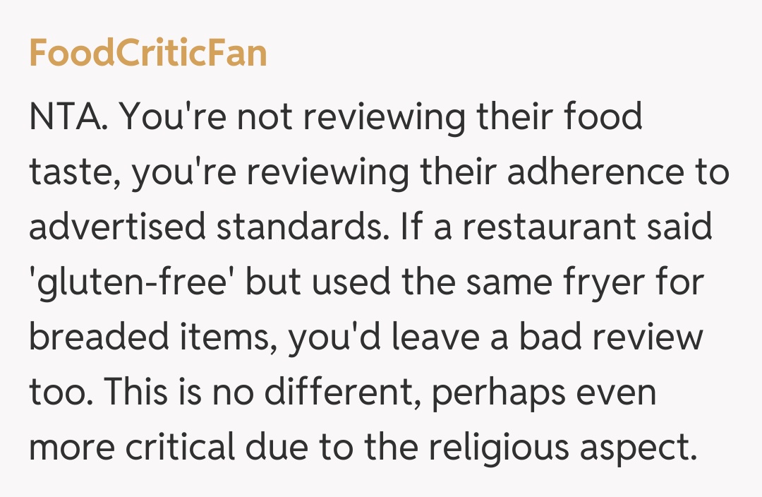 Comentariu de la FoodCriticFan