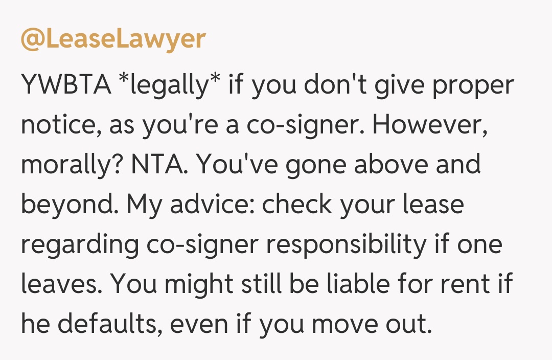 Comentariu de la @LeaseLawyer