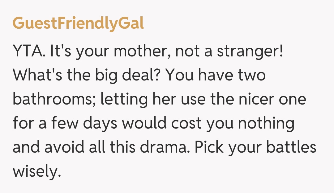 Comentariu de la GuestFriendlyGal