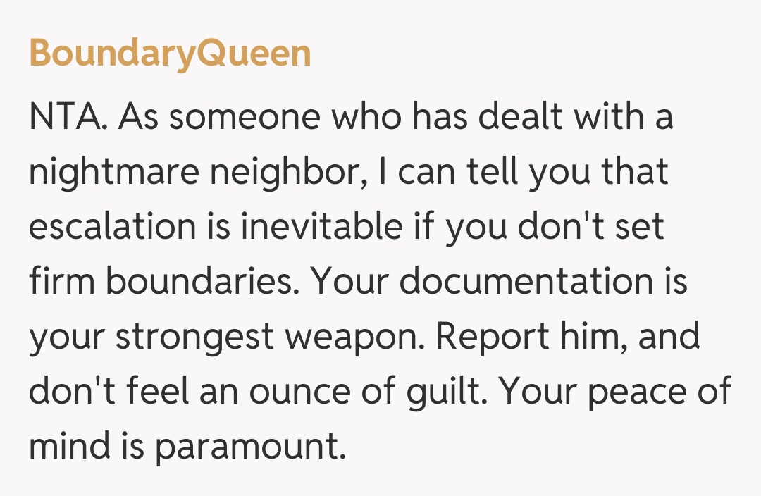 Comentariu de la BoundaryQueen