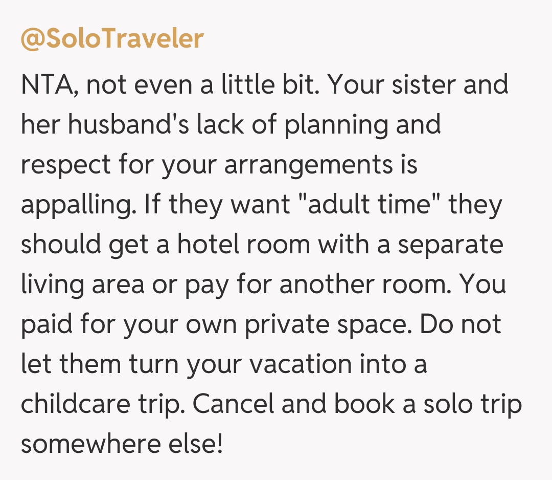 Comentariu de la @SoloTraveler