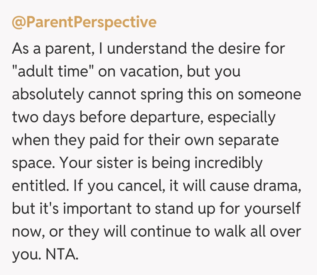 Comentariu de la @ParentPerspective