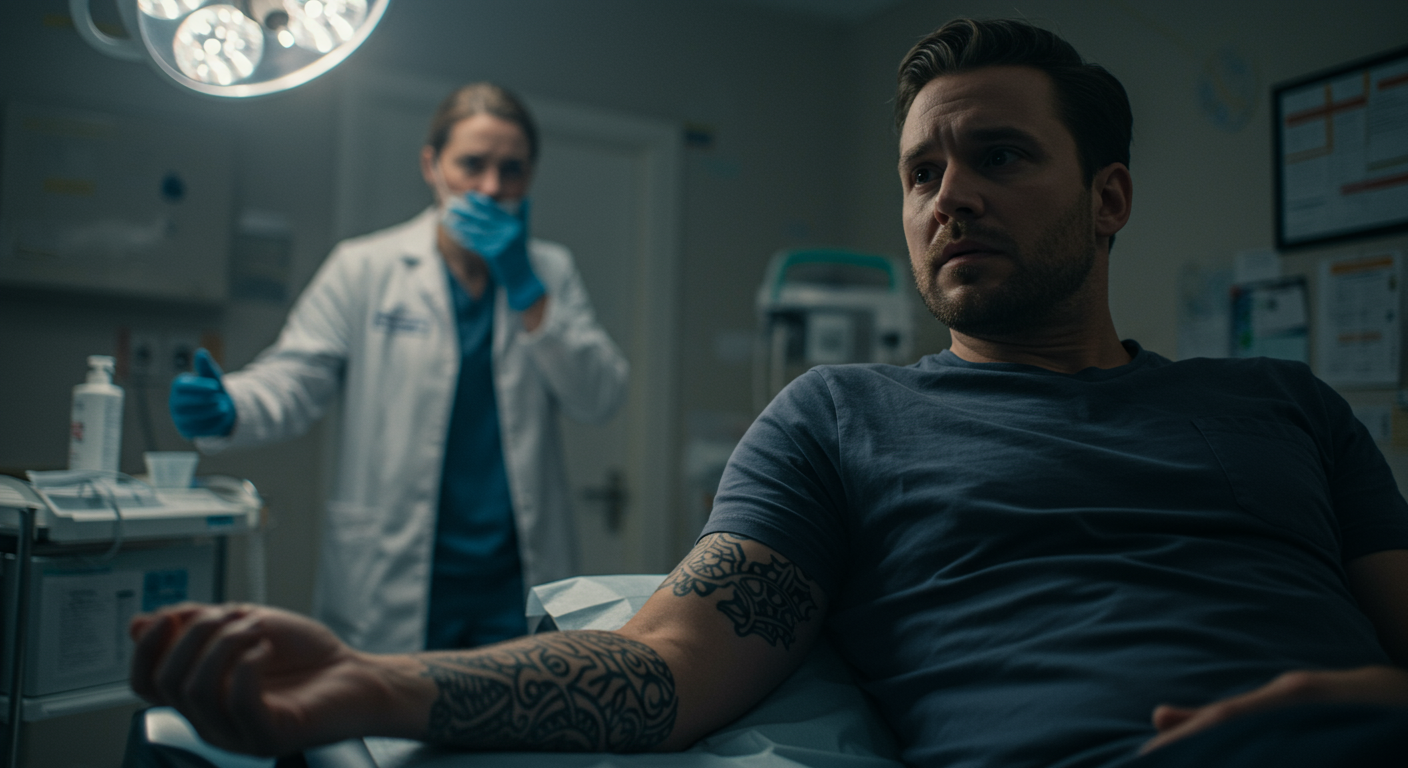 WIBTA if i 'complain' about my health care professional for running out of my room screaming over a tatoo?
