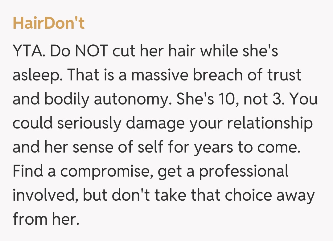 Comentariu de la HairDon't