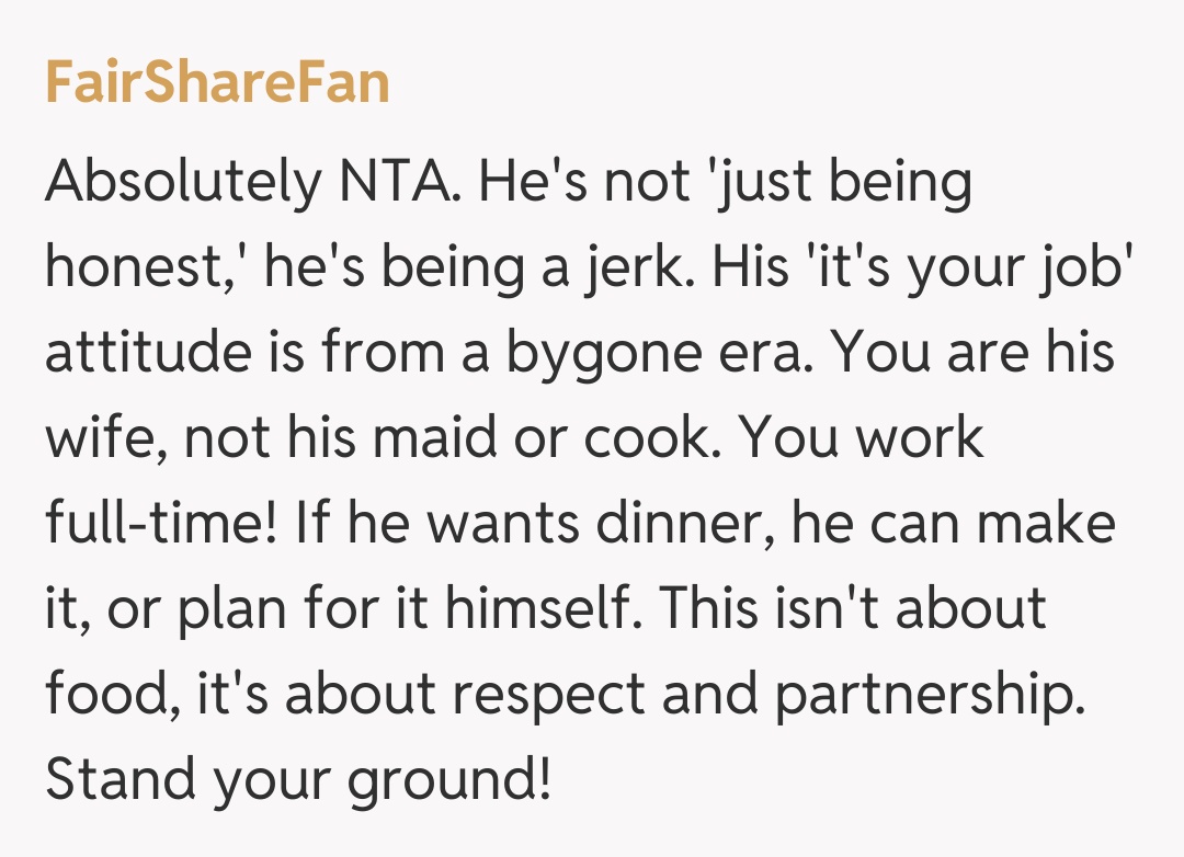 Comentariu de la FairShareFan