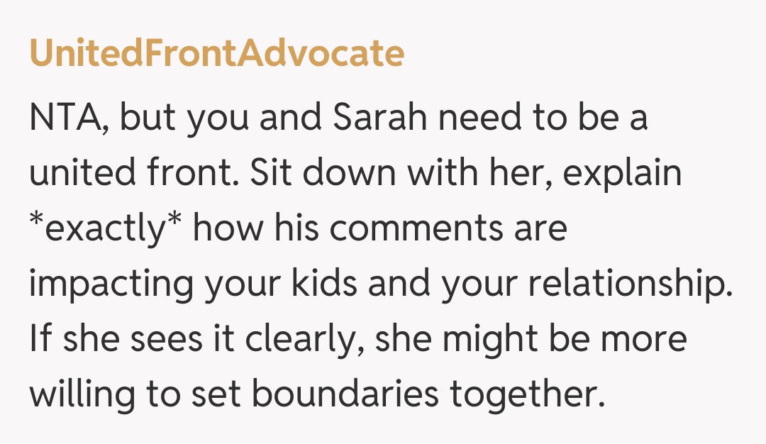 Comentariu de la UnitedFrontAdvocate