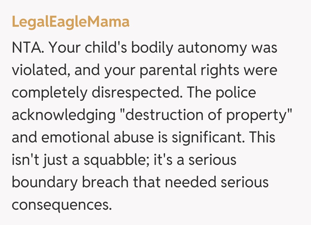 Comentariu de la LegalEagleMama