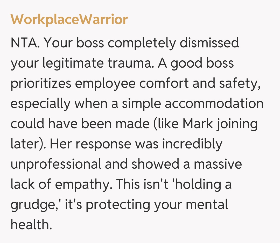 Comentariu de la WorkplaceWarrior
