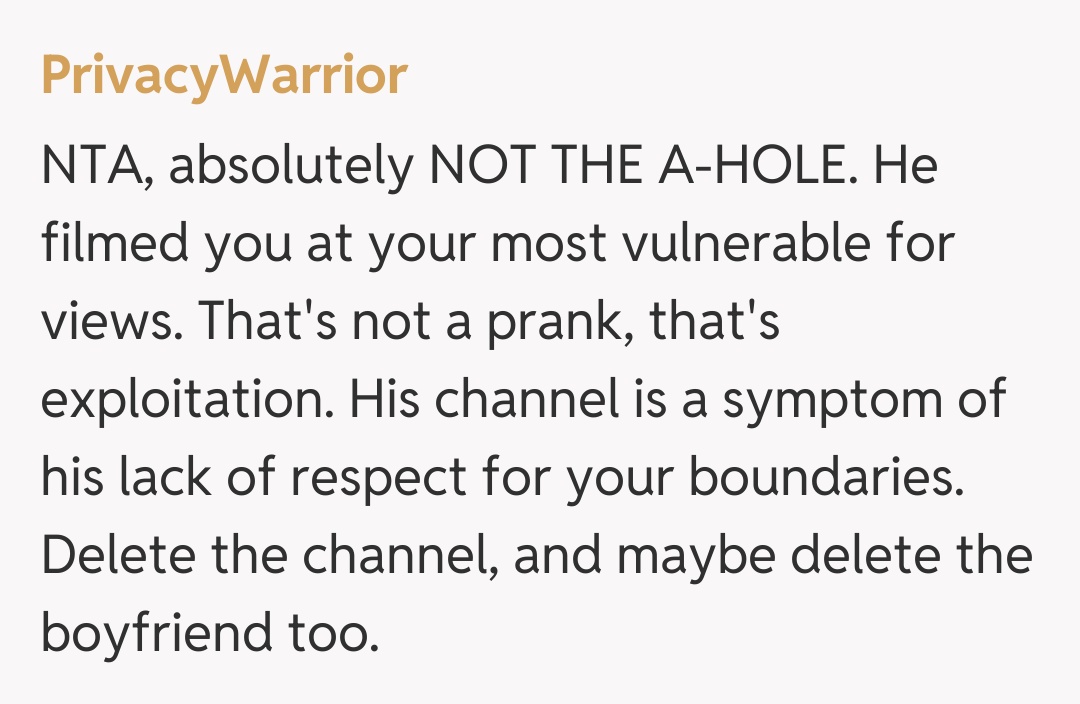 Comentariu de la PrivacyWarrior