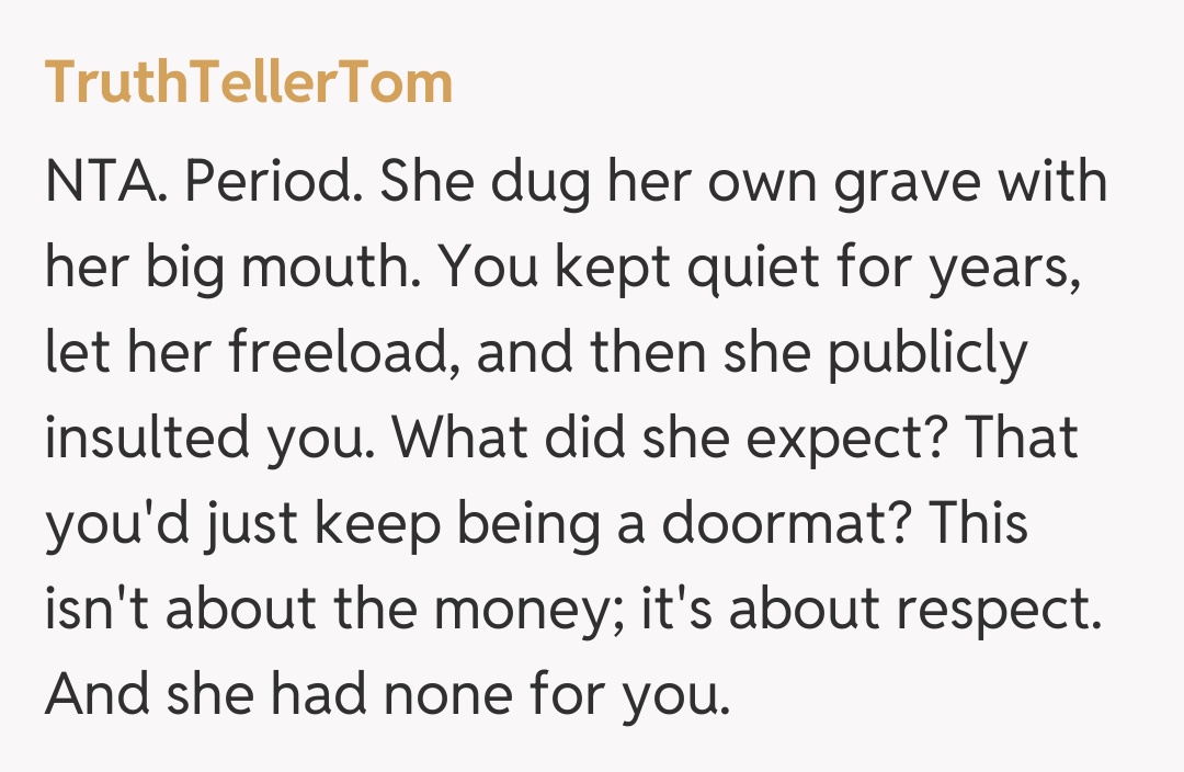 Comentariu de la TruthTellerTom