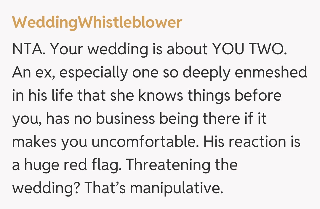 Comentariu de la WeddingWhistleblower