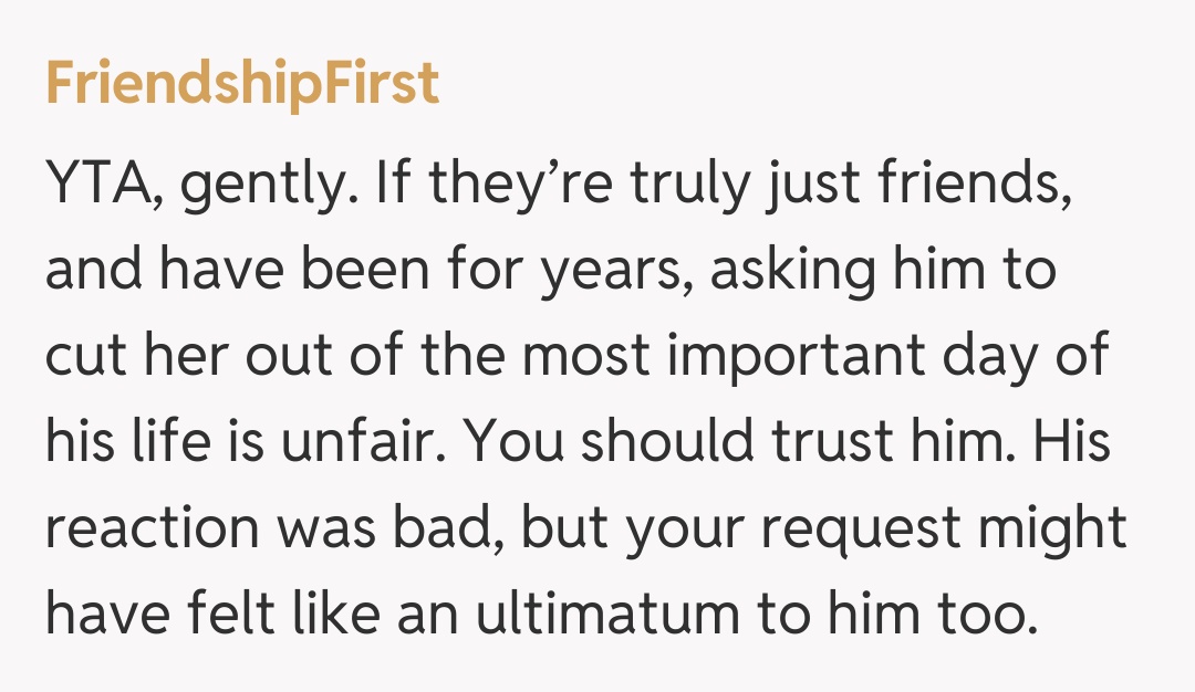 Comentariu de la FriendshipFirst