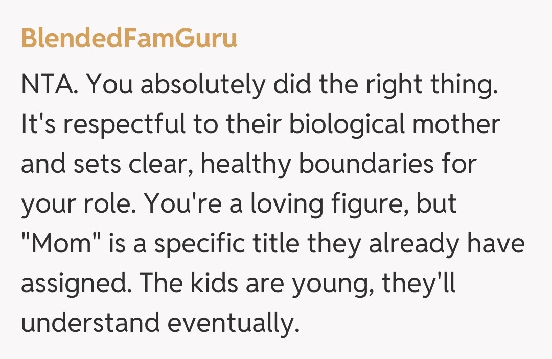 Comentariu de la BlendedFamGuru