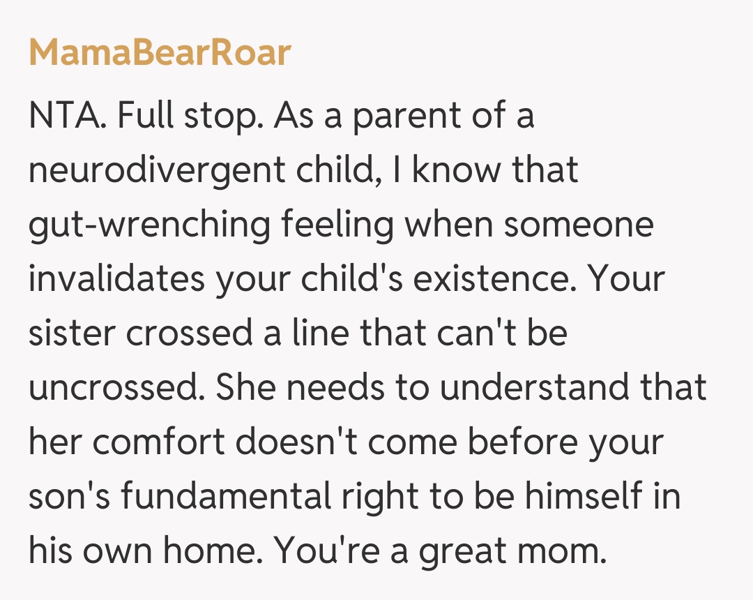Comentariu de la MamaBearRoar