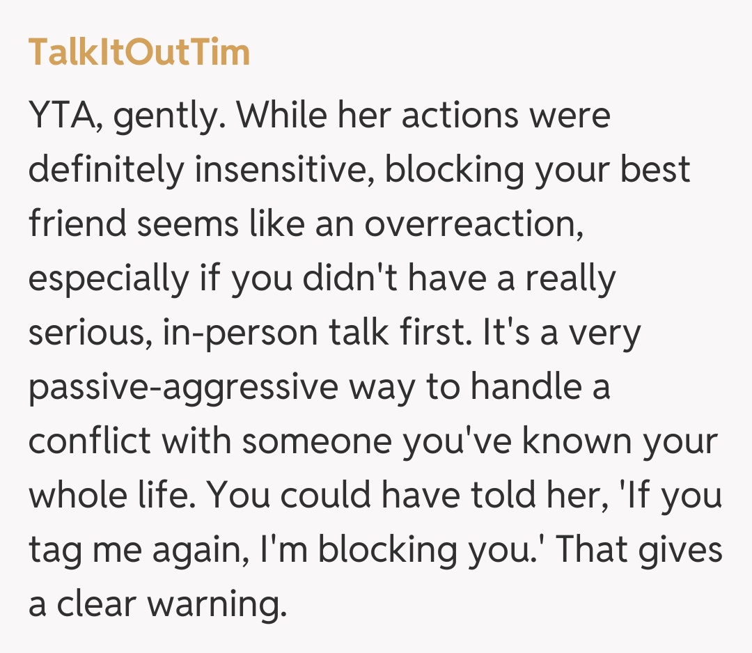 Comentariu de la TalkItOutTim