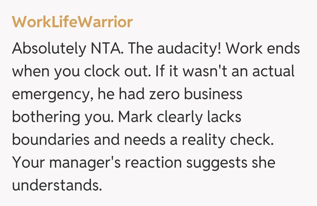 Comentariu de la WorkLifeWarrior
