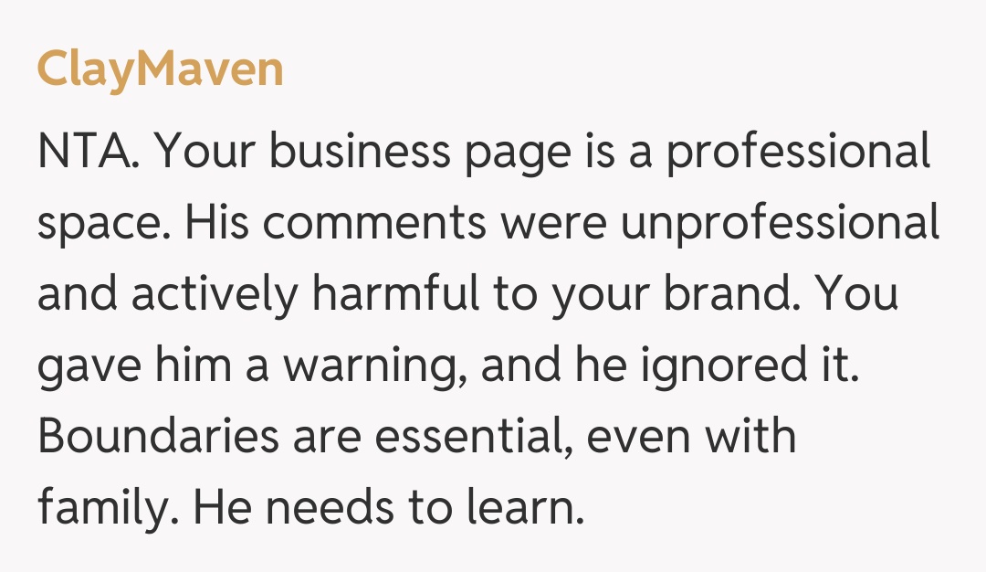 Comentariu de la ClayMaven