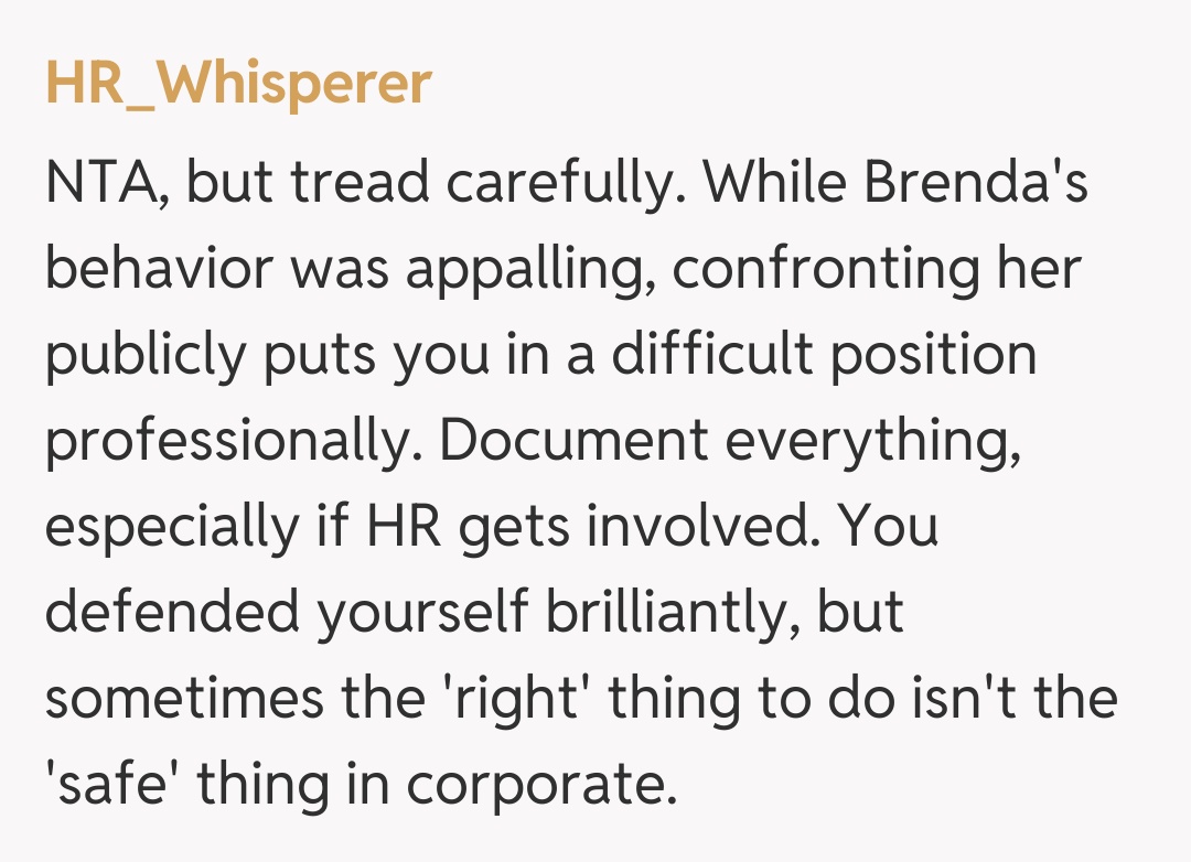 Comentariu de la HR_Whisperer