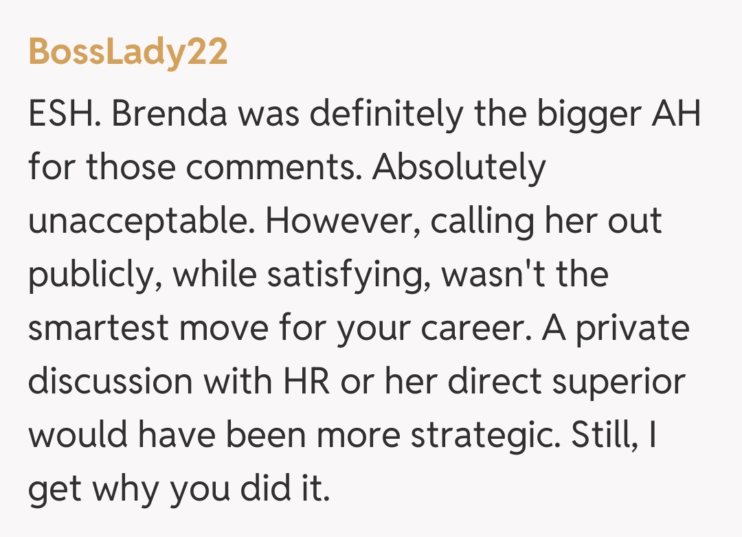 Comentariu de la BossLady22