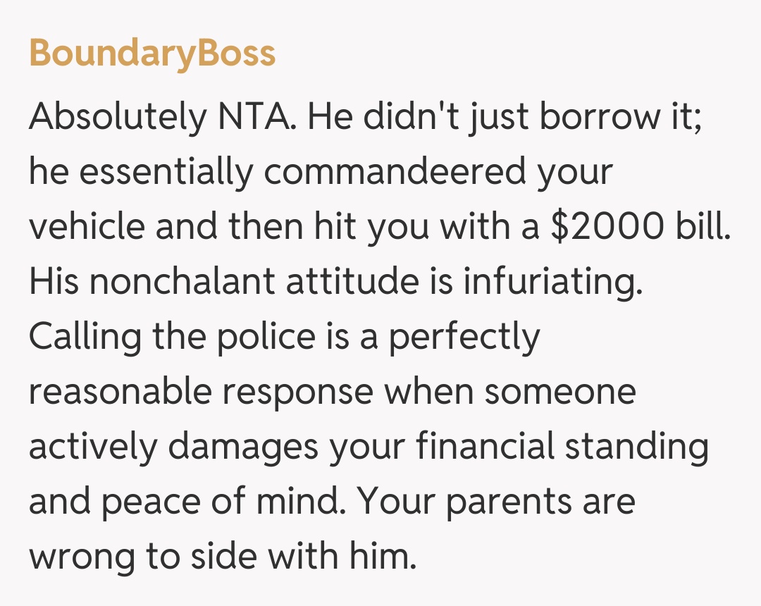 Comentariu de la BoundaryBoss