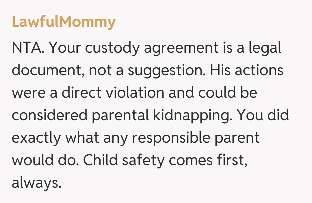 Comentariu de la LawfulMommy