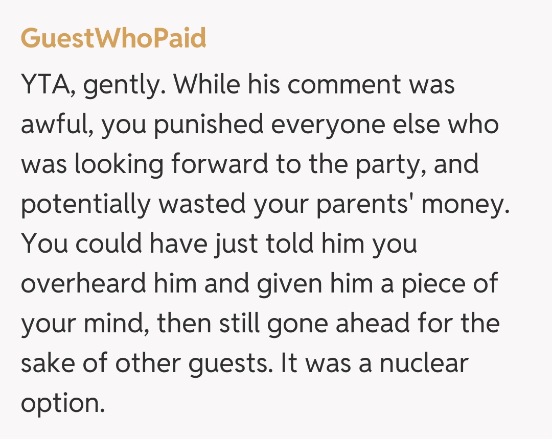 Comentariu de la GuestWhoPaid