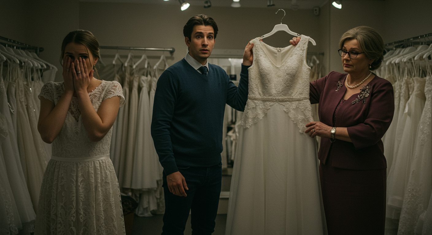 AITA for canceling my wedding after my fiancé’s mom told me to wear her old dress “so he remembers who raised him”?