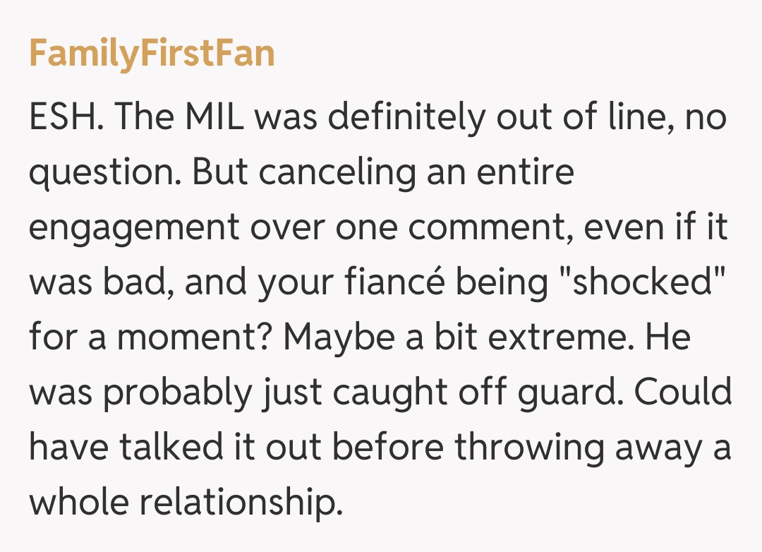 Comentariu de la FamilyFirstFan