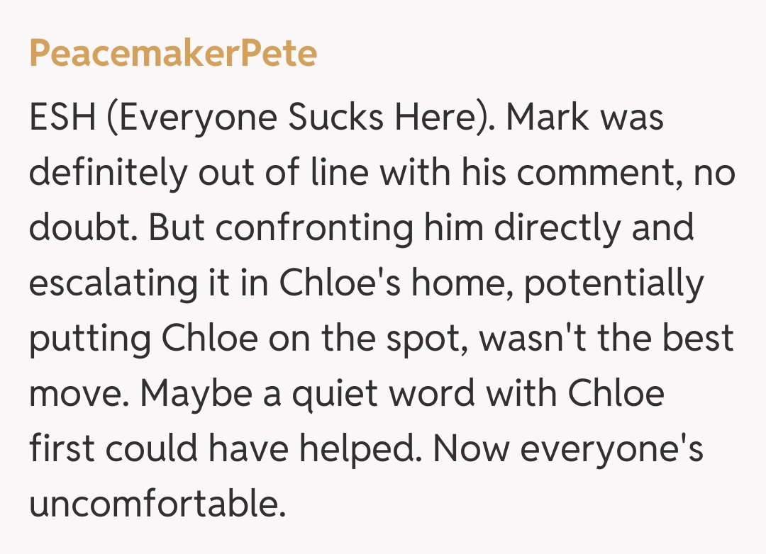 Comentariu de la PeacemakerPete