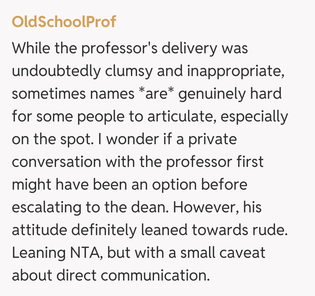 Comentariu de la OldSchoolProf