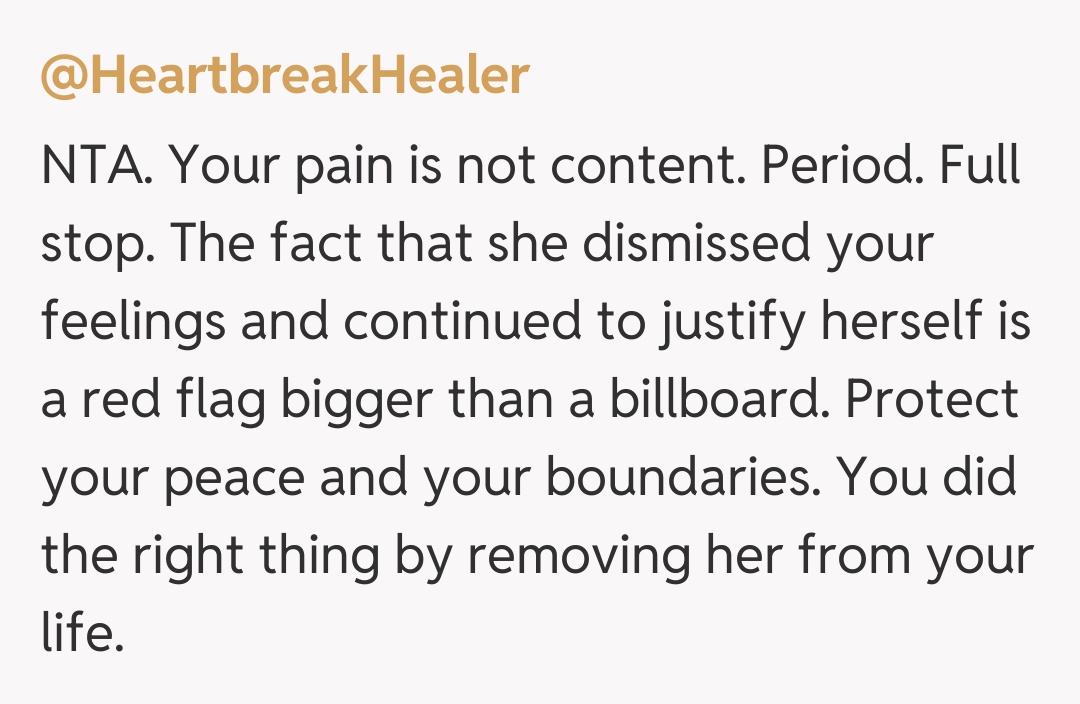 Comentariu de la @HeartbreakHealer