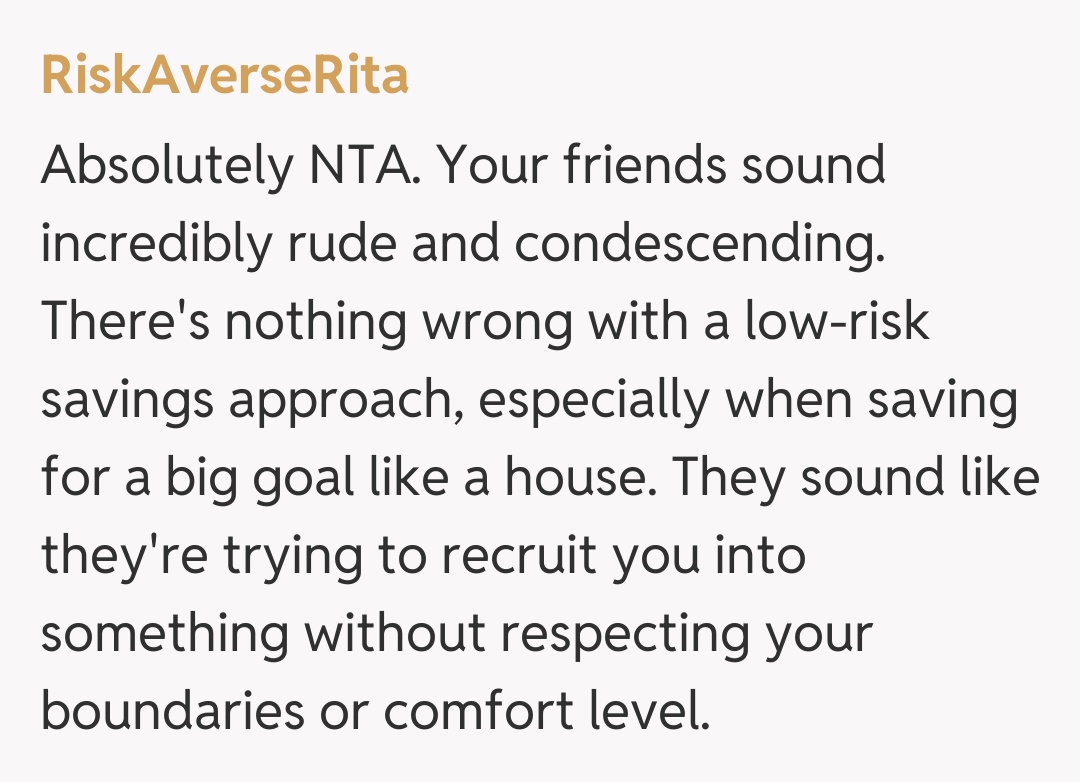 Comentariu de la RiskAverseRita