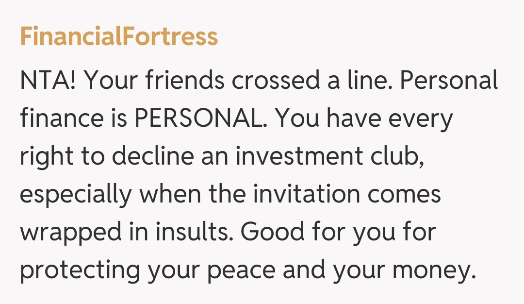 Comentariu de la FinancialFortress